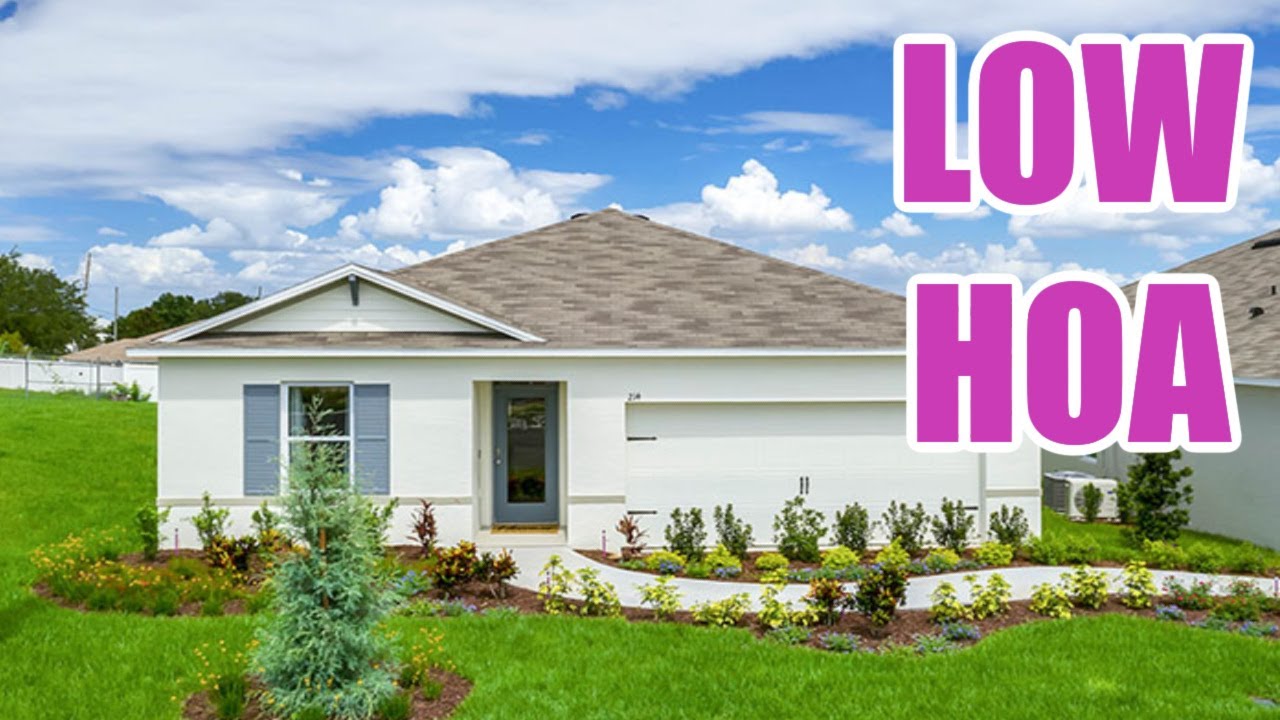 New Construction homes with low HOA in Central Florida