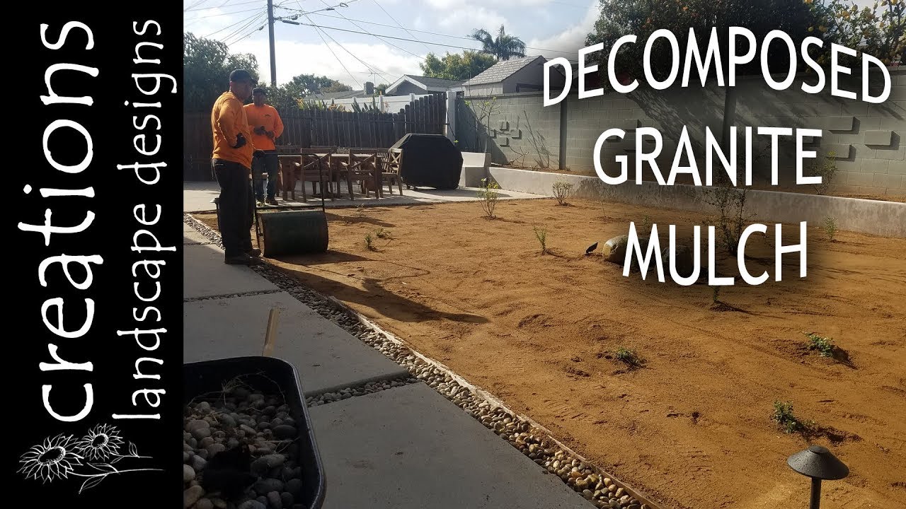 Decomposed Granite Used As Mulch