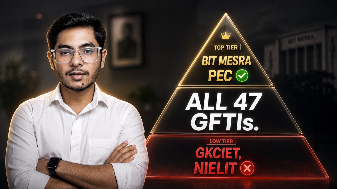 All 47 GFTIs Reviewed in 1 Shot! (JoSAA 2026 Tier List)