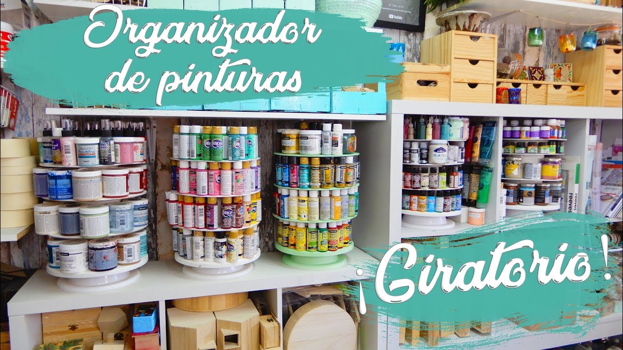 ORGANIZADOR de PINTURAS GIRATORIO CIRCULAR - PASO A PASO
