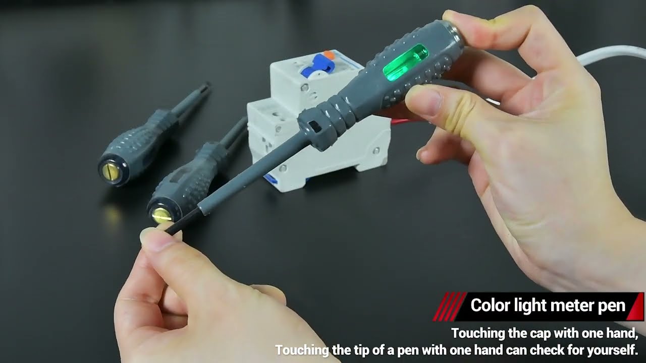 ANENG B05 Цветной световой тестер с прорезным/крестовым наконечником для измерения напряжения без...