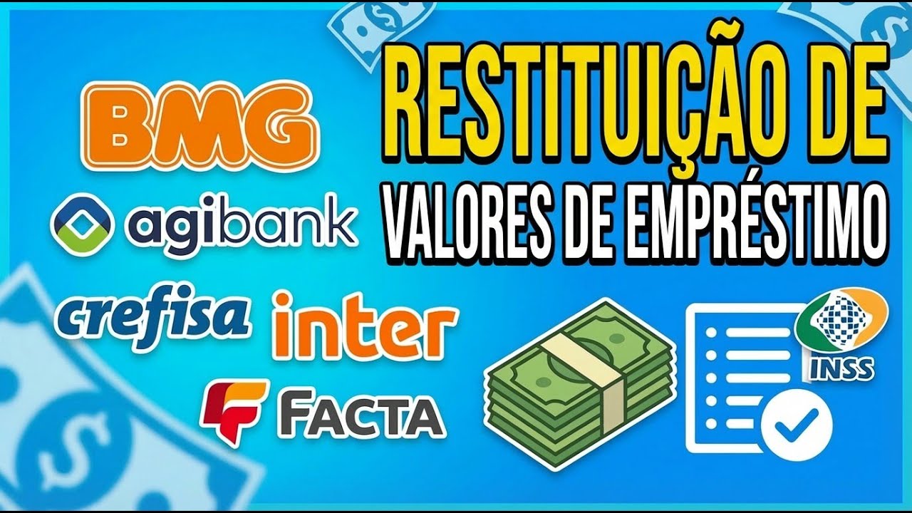 INSS  SAIU a LISTA de BANCOS que vão DEVOLVER VALOR em EMPRÉSTIMOS para APOSENTADOS E PENSIONISTAS