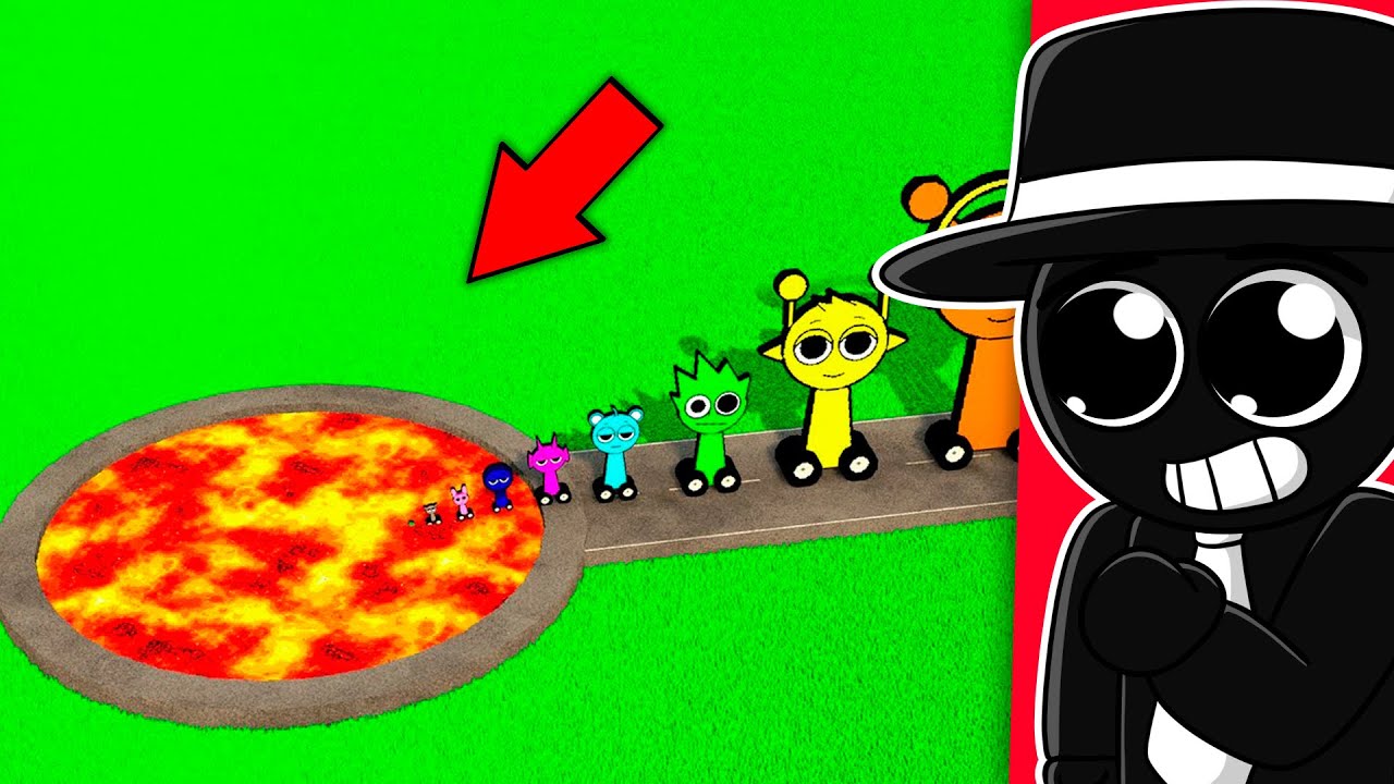 LOS SPRUNKIS vs. PISTA DE LAVA! (Teardown)