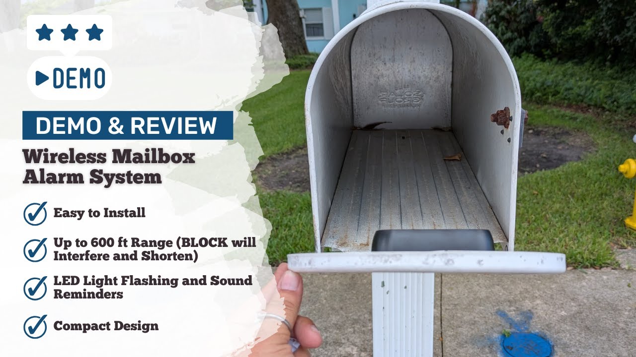 Demo and Review - BITIWEND Wireless Mailbox  Alarm System