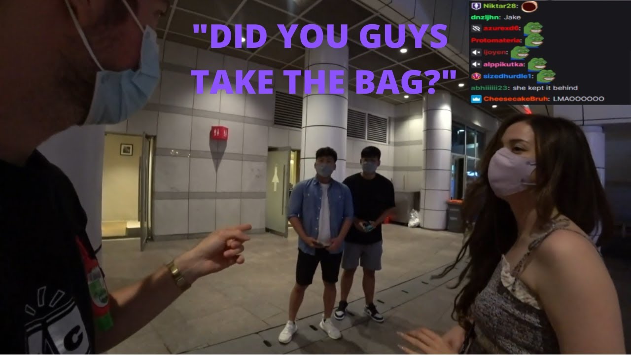 Pokimane TRICKS jakenbakeLIVE into thinking fans stole her bag