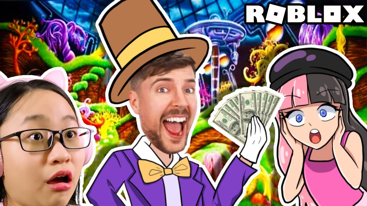 Roblox | Escape Mr Beast Chocolate Factory - I Met Mr Beast?!!