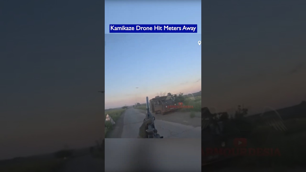Russian Soldiers Saved from Kamikaze Drone Attack by Drone Detector!