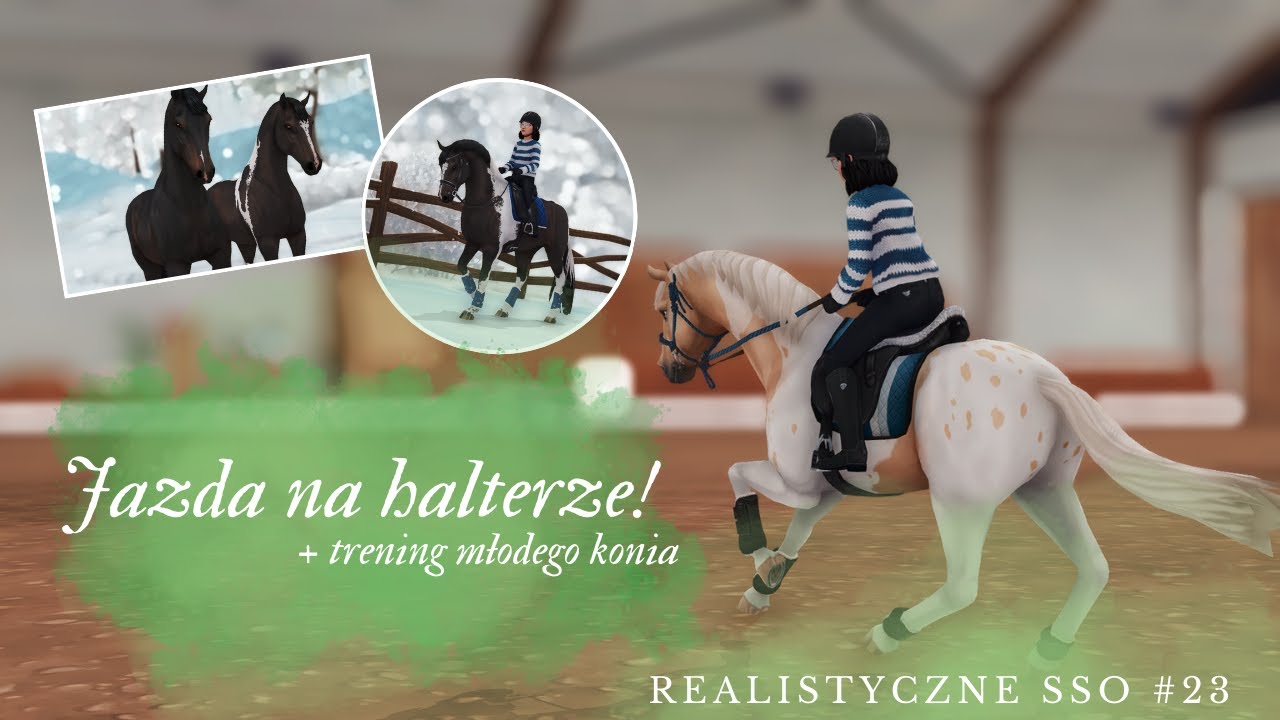 Realistyczne SSO #23 || Jazda na halterze! + trening młodego konia