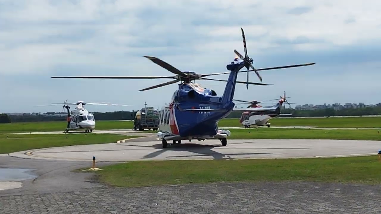 Movimento de aeronaves que atendem o offshore no Espírito Santo.