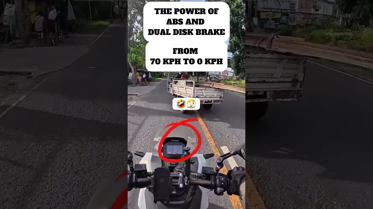 The Power of ABS of Honda ADV 160 🥲🥲 Muntik na ako doon ahh.