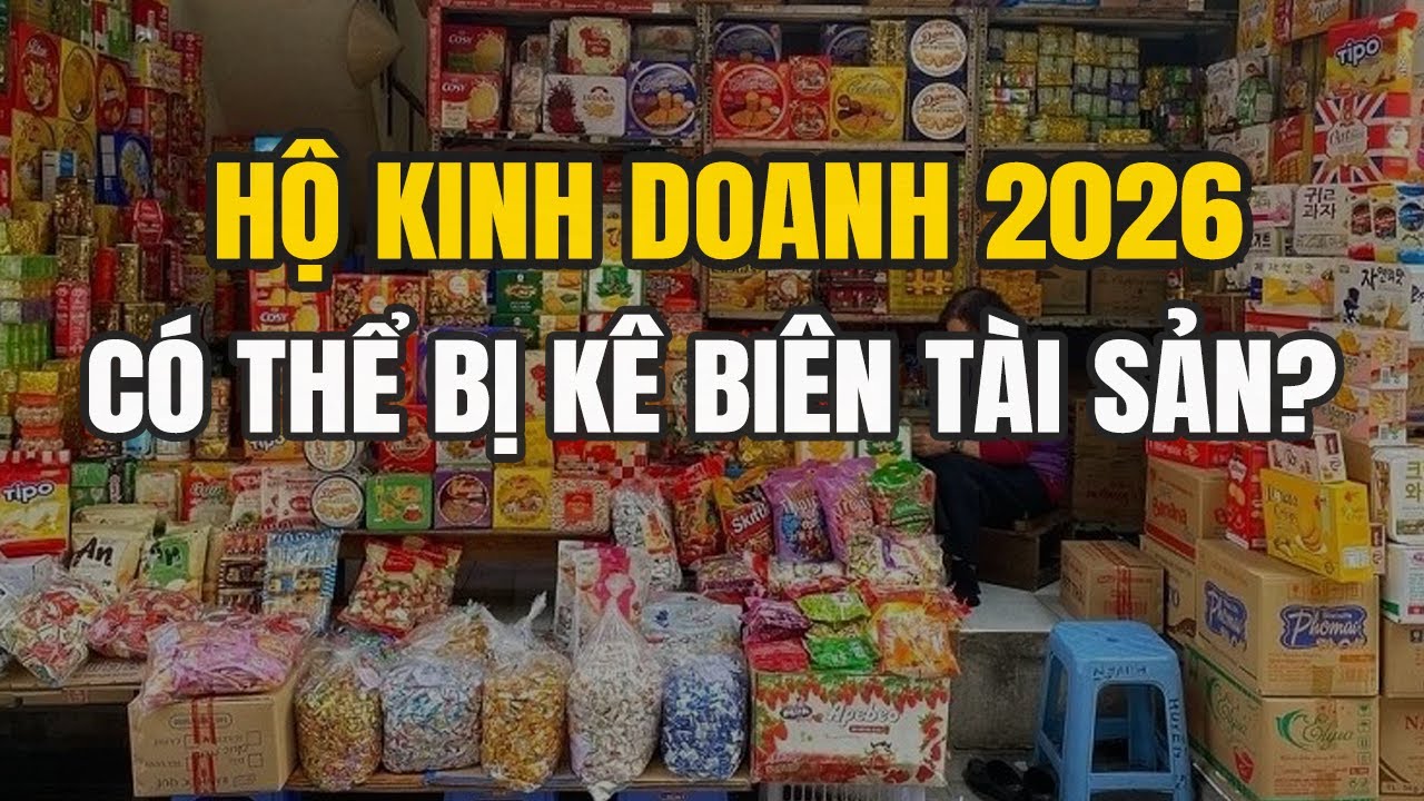 Bỏ Thuế Khoán Chưa Xong, Hộ Kinh Doanh ĐỐI MẶT CƯỠNG CHẾ TÀI SẢN TỪ 2026