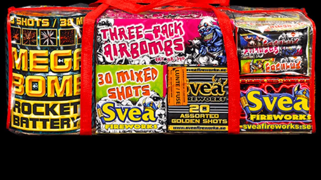 Skjuter mega bag Svea fireworks 2024