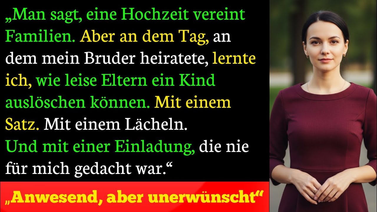 „Ich war eingeladen, aber nicht gemeint – die Hochzeit, die mir alles zeigte“