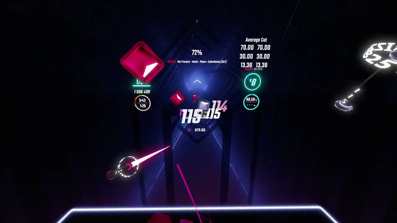 [Beat Saber AI] Sky Fracture - 98.65% FC