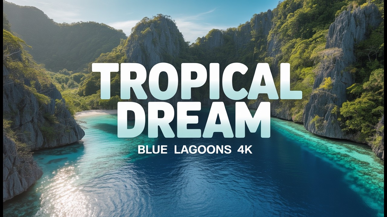 Philippines’ Blue Lagoons in 4K Ultra HD | Tropical Paradise & Crystal Clear Waters