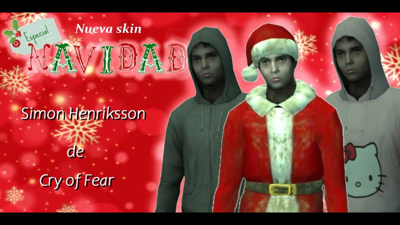 Skin Simon Henriksson normal y navidad de Cry of Fear para Gta San Andreas