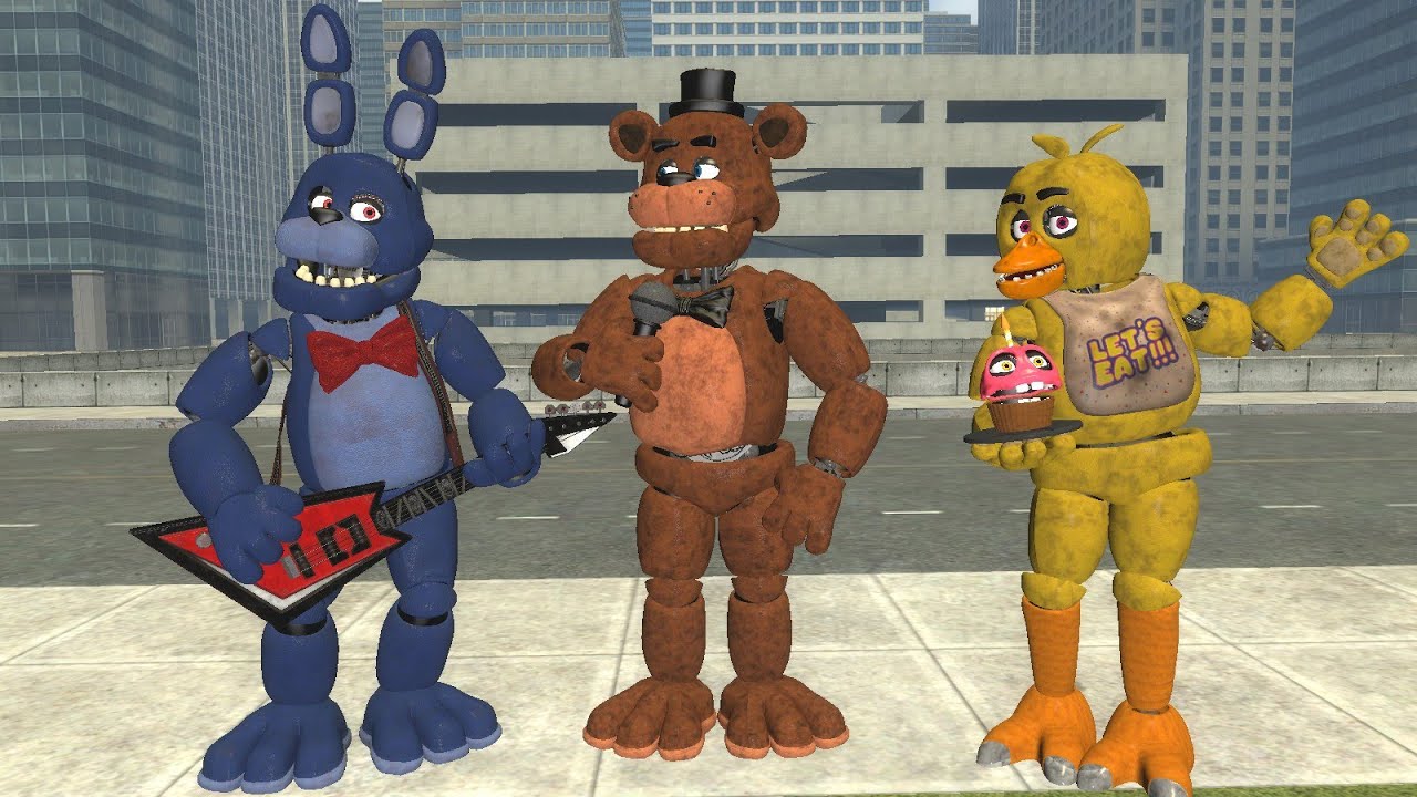 FİVE NİGHTS AT FREDDY'S CANAVARLARI PEŞİMDE ÇOK KORKTUM GARRY'S MOD