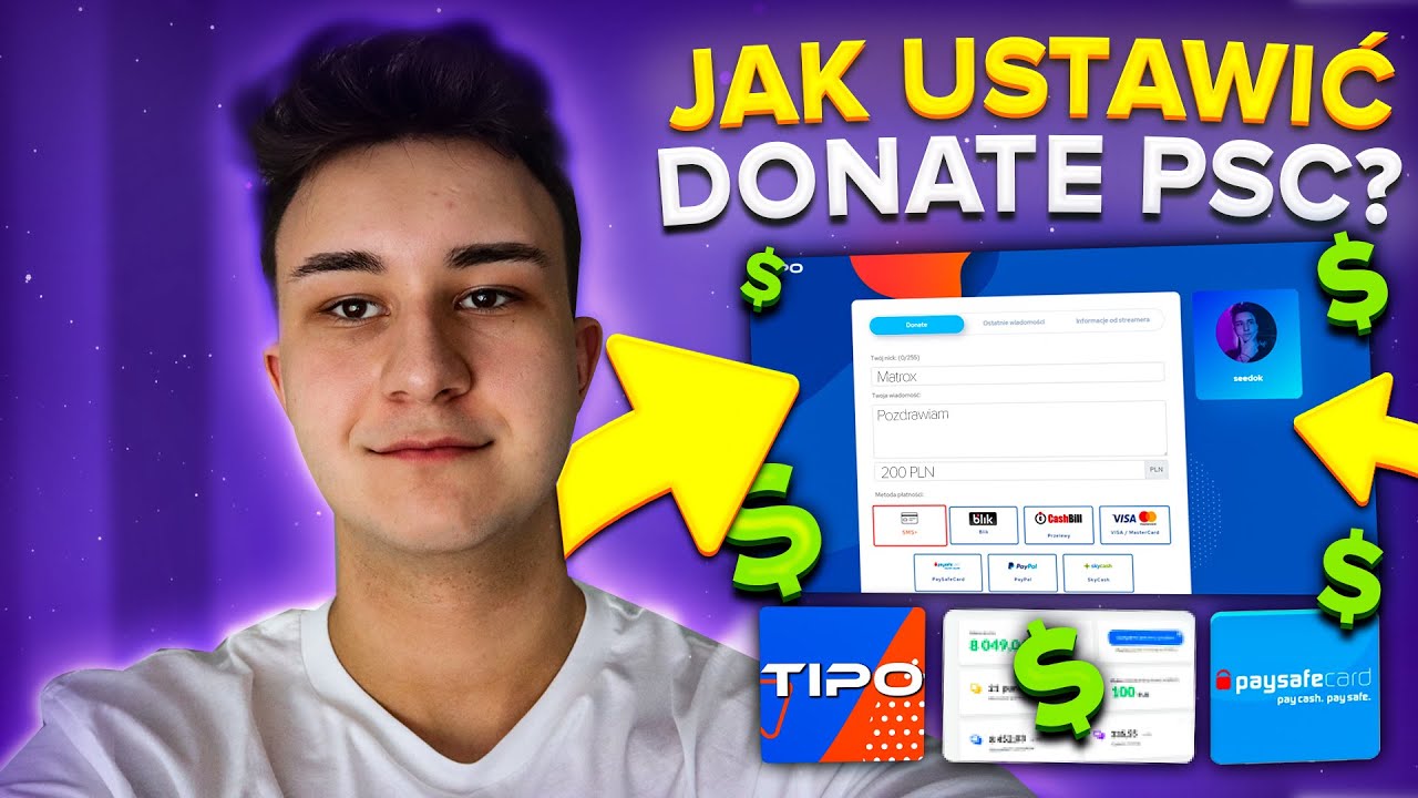 JAK USTAWIĆ DONATE PSC? TIPO.LIVE *obs, tipply, alerty, streamlabs, psc*