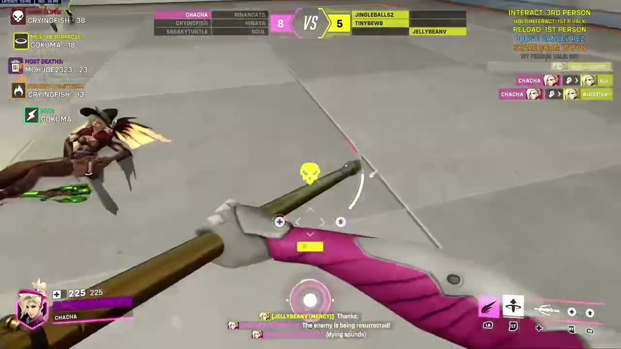Mercy boxing clutch