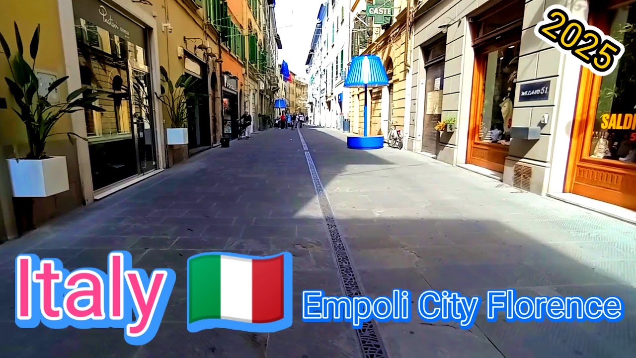 Italy 🇮🇹 Empoli city Florence walking video Beautiful view 🇪🇺