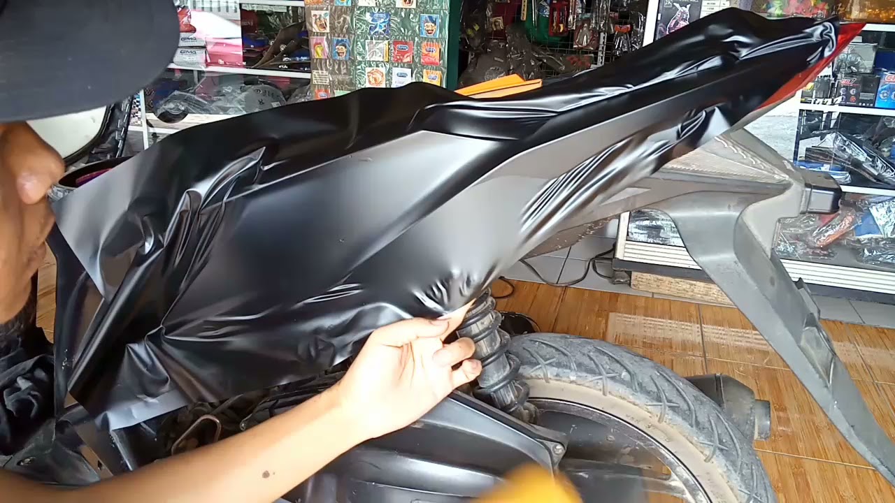 CARA PASANG SKOTLET MOTOR VARIO 125 OLD#HITAM DOFF