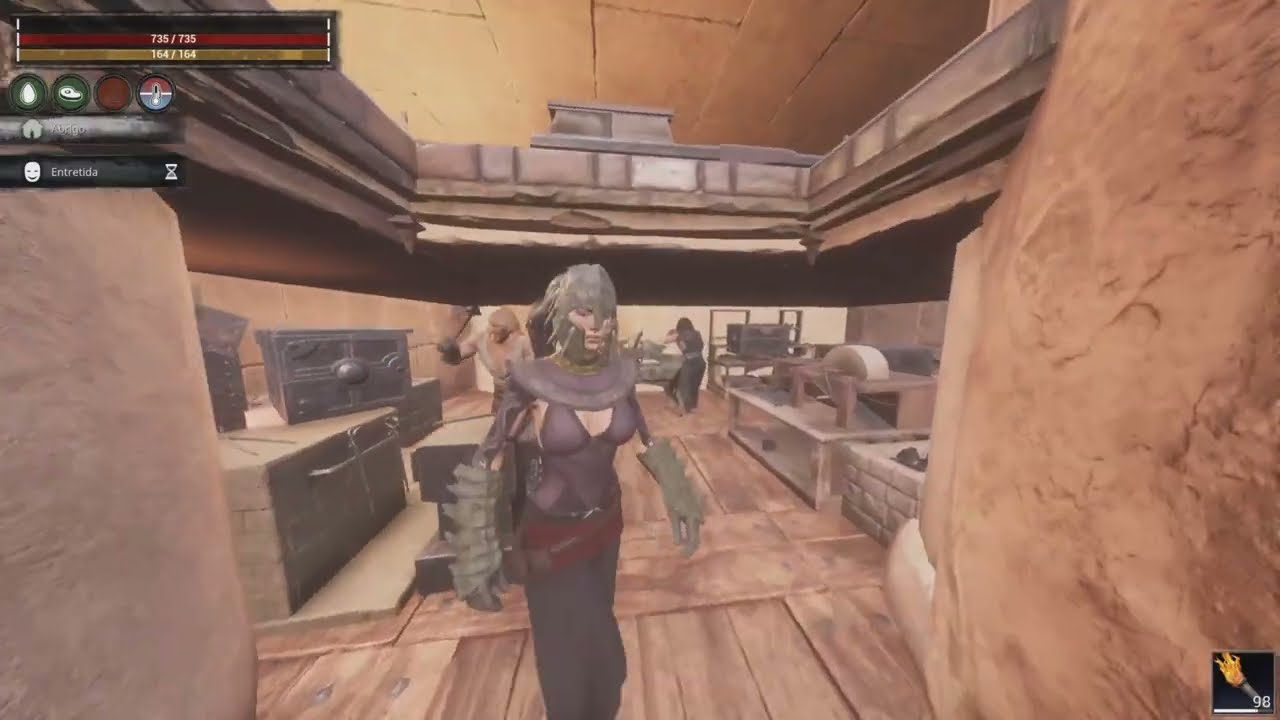 Conan Exiles PvP - Achei mais uma base, esse RAID me rendeu muito loot 😦