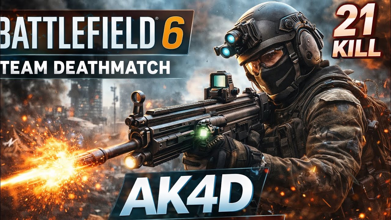 Battlefield 6 | Makyajlı G3 ile 21 Kill | Team Deathmatch