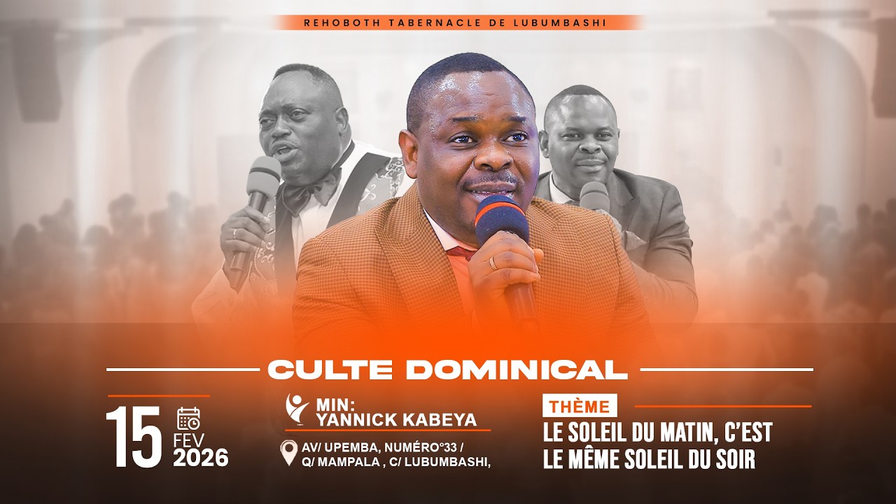 DIMANCHE 15-02-2026 | LE SOLEIL DU MATIN, C'EST LE MEME SOLEIL DU SOIR I MIN YANNICK
