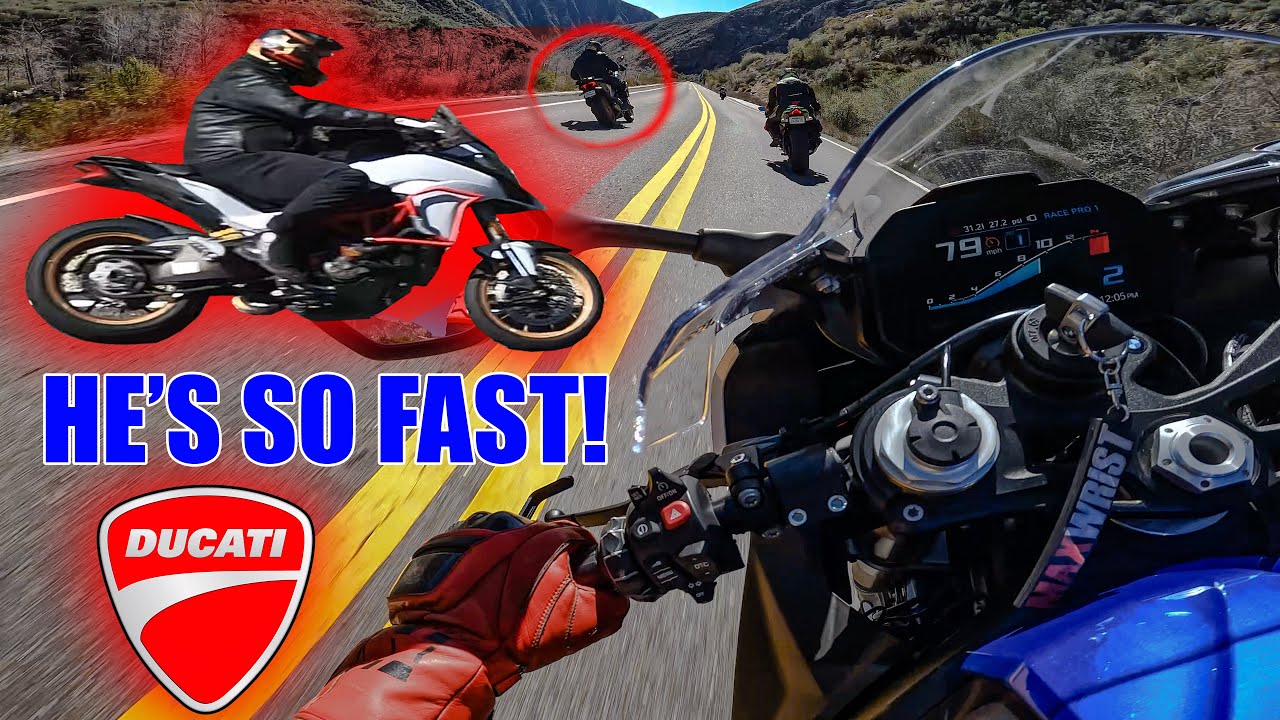 Ducati Multistrada Rider is FAST! Passes S1K and V4