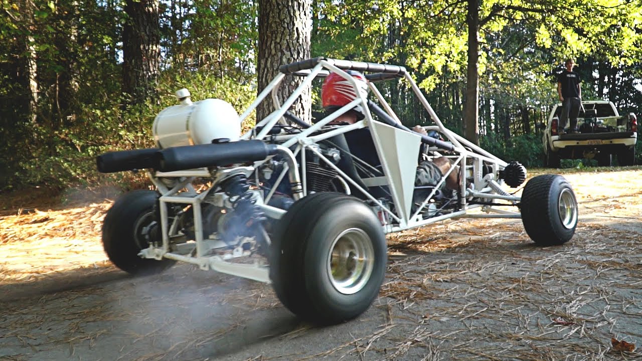 750cc Cross Karts Gets Mufflers & Destroys Tires!