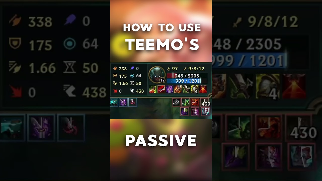 How to use Teemo's Passive #leagueoflegends #league #leagueoflegendsclips #meme #lol #teemo