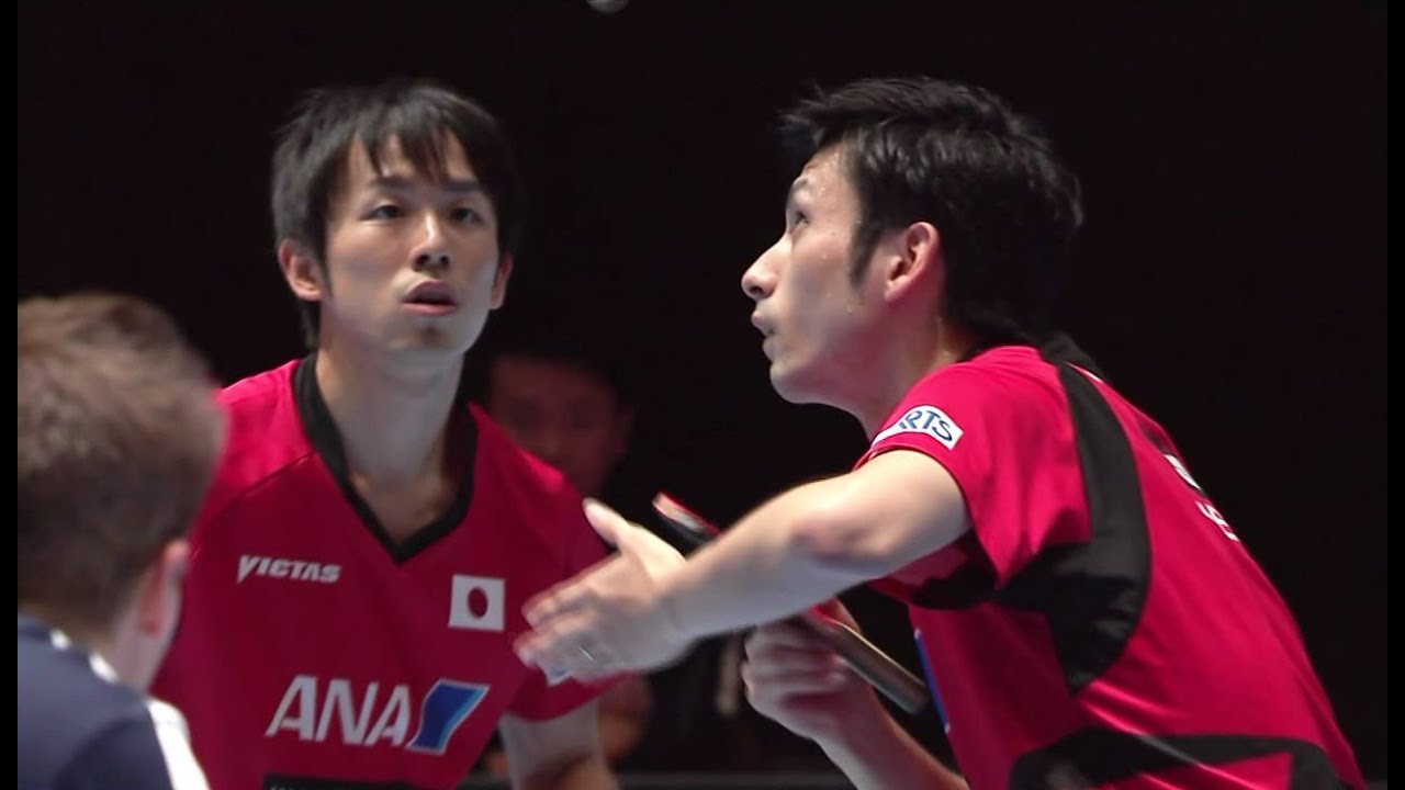 オーストリアOP 男子ダブルス決勝 丹羽孝希/上田仁vsフィルス/ウォルター（ドイツ）