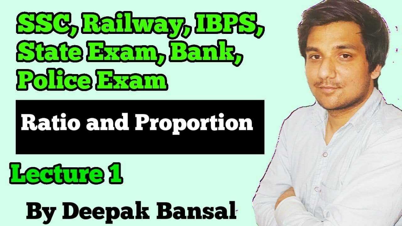 Quantitative Aptitude Free Lecture - 01 (Ratio and Proportion) By Deepak Bansal || Punjab IQ