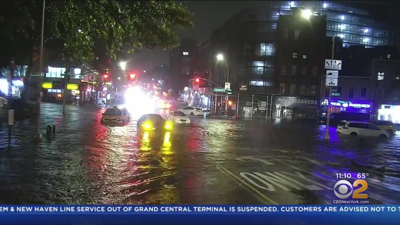 Severe Weather Causing Flash Flooding In New York City