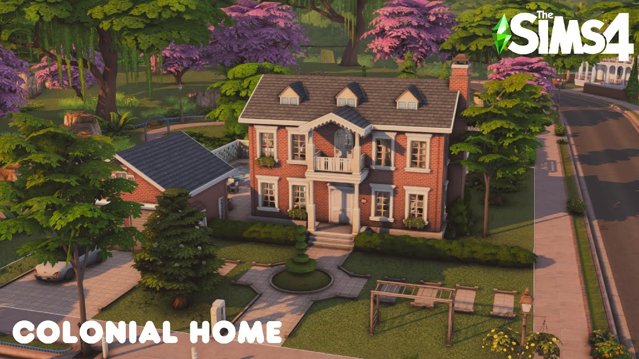 Colonial Family Home ✨ | The Sims 4 Speed Build