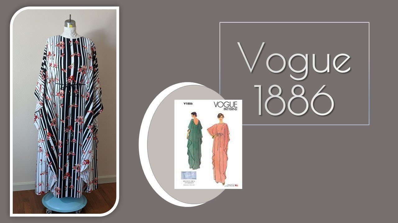 Vogue 1886 - Elegant Vintage Syle Caftan - Sewing Tutorial