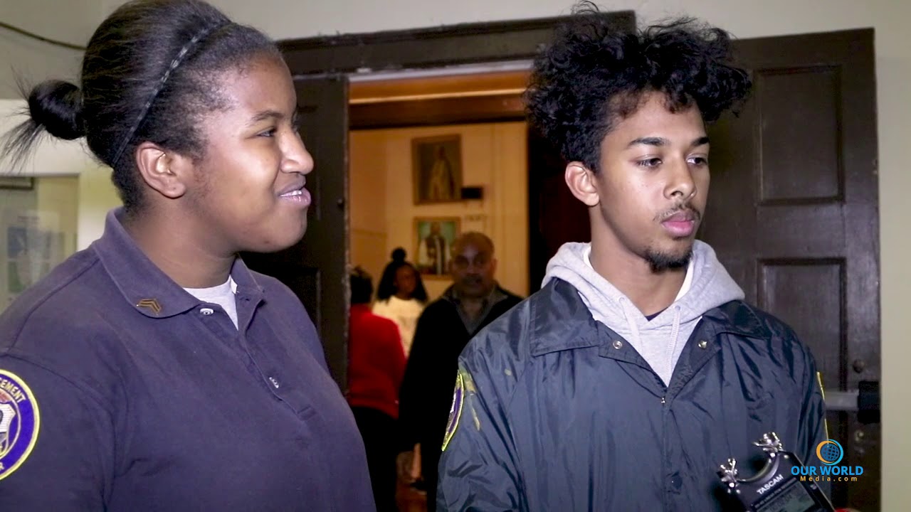Interview with members of  the Law Enforcement Explorers
