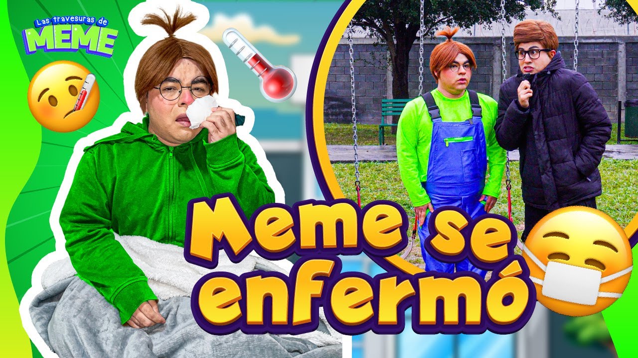 Meme tiene gripe | Meme sale a la calle haciendo frio | Meme se congela de frio | Meme no hace caso