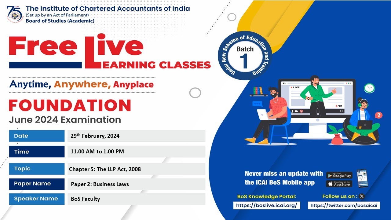 Foundation Paper 2: BL | Topic: Chapter 5: The LLP Act, 2008 | Session 1 | 29 Feb, 2024