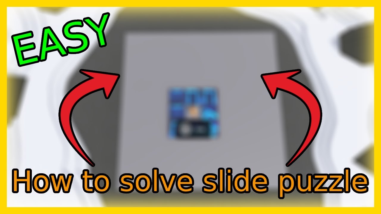 How to solve the slide puzzle in The Hunt: Mega Edition - Tile Zone (EASY)