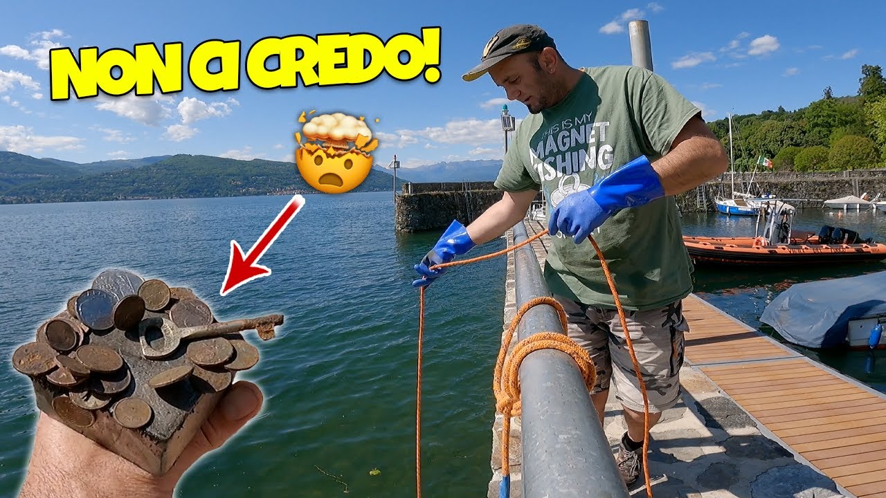 MAI TROVATE cosi' TANTE Monete con il MAGNETE! 😱 Magnet Fishing Italia