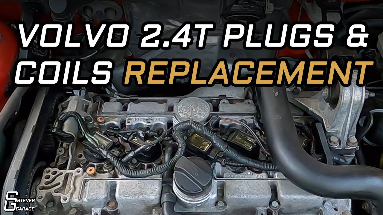 Замена свечей зажигания и катушек зажигания Volvo 2.4t