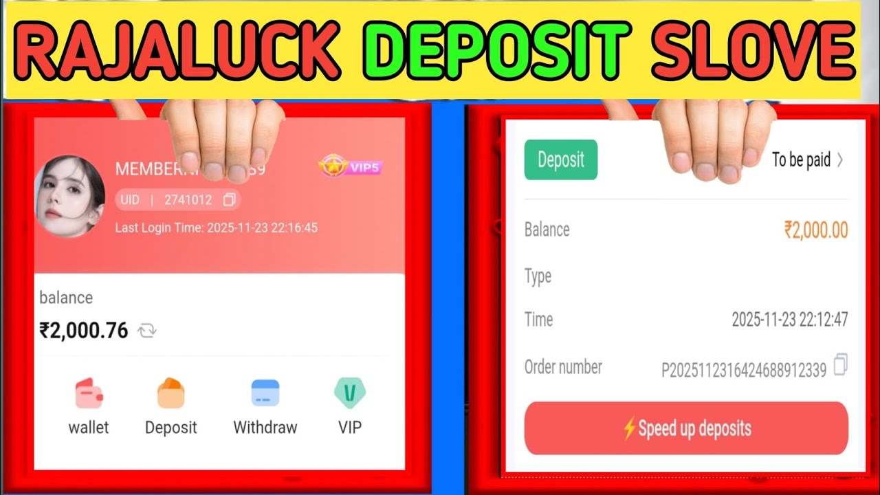 Raja Luck Deposit Problem Solve 2026 | Payment Successful But Not Received Fix