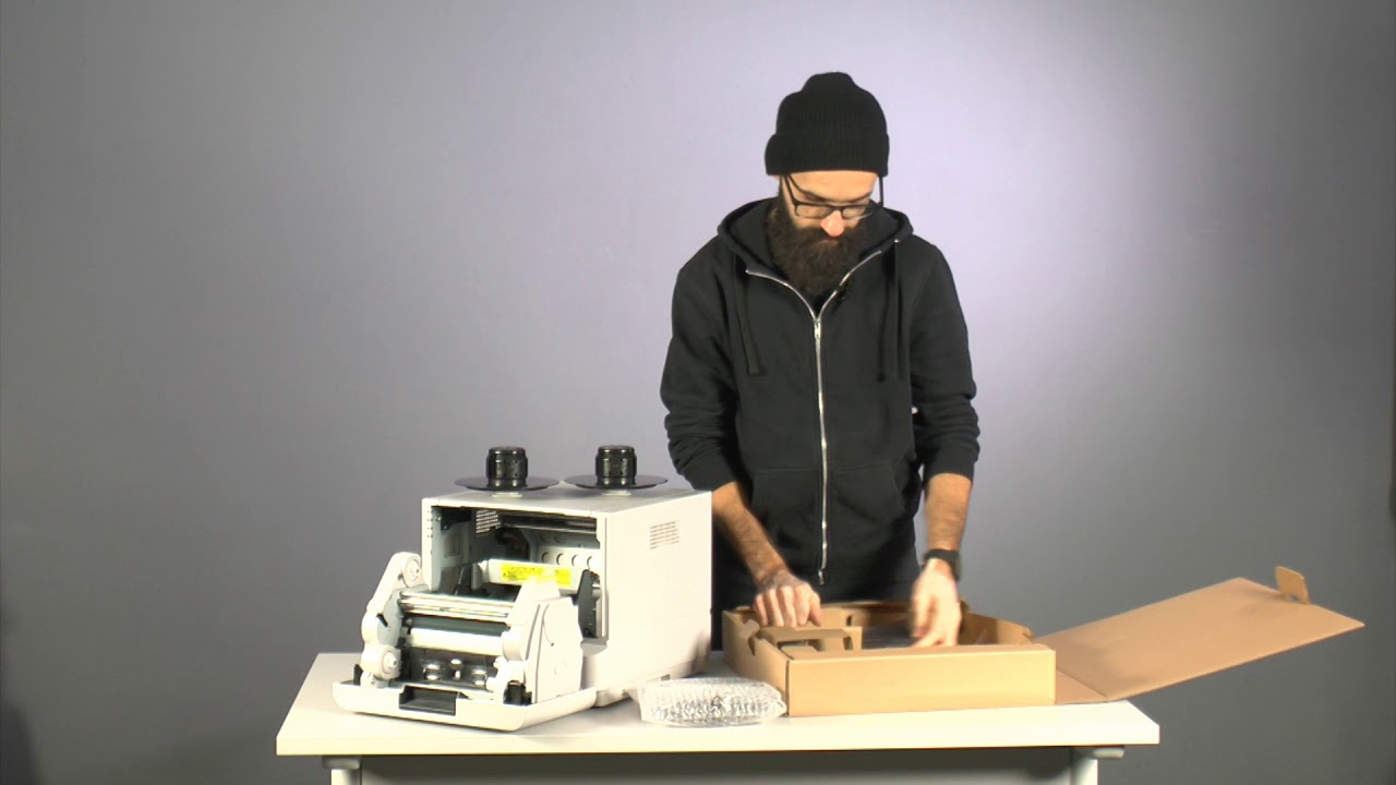 Drukarka DNP DS-RX1/RX1HS unboxing, pierwsze uruchomienie, zakładanie oraz wymiana papieru i folii