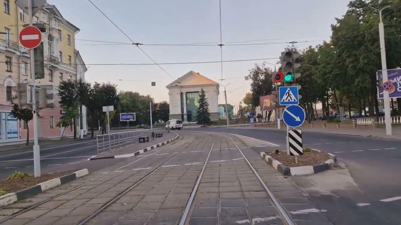 Витебский трамвай. Ул. Титова - М-н Никрополье. Маршрут 8. 22.09.2024