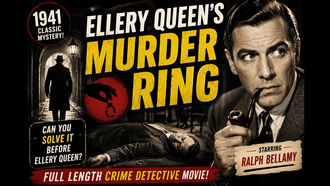 Ellery Queen's Murder Ring (1941) - Full Length Crime Detective Movie - Ralph Bellamy.