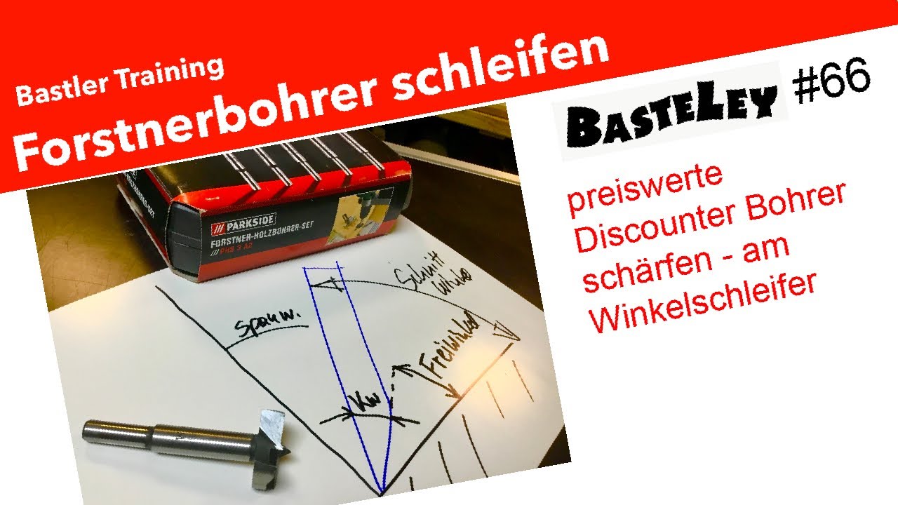 Forstnerbohrer schleifen #66