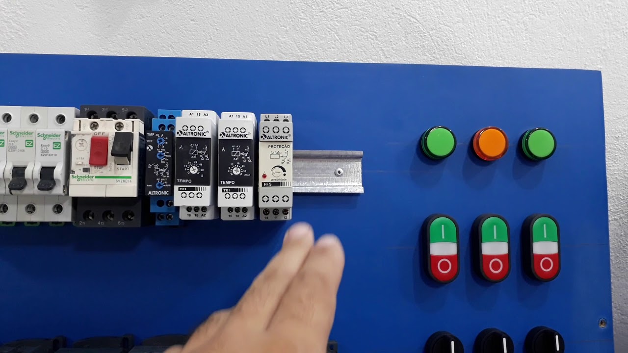 Monte seu próprio painel didático de COMANDOS ELÉTRICOS 👍☇