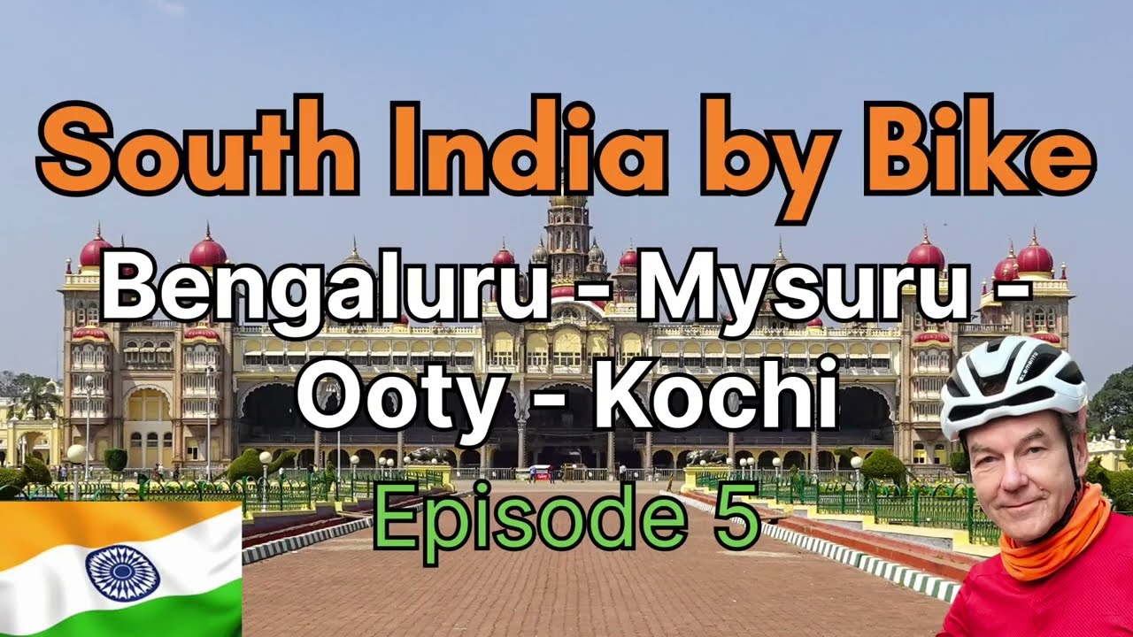 Travelling by bicycle in South India.