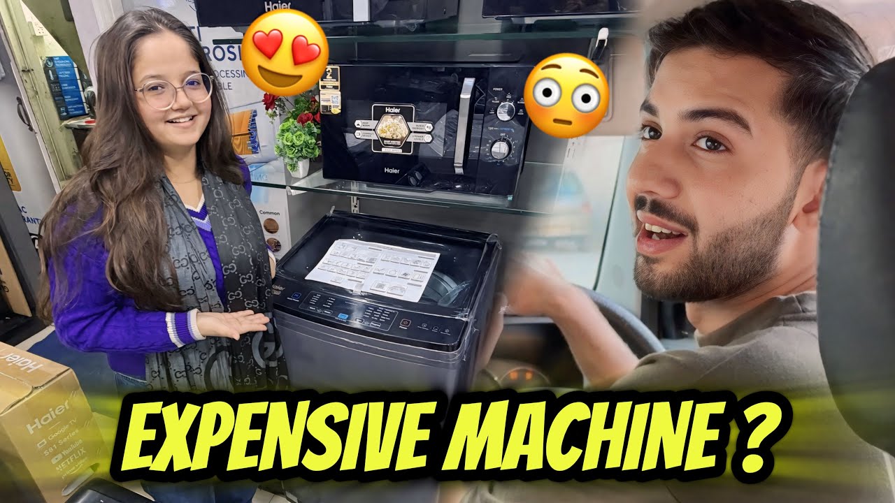 Hafsa ko new washing machine dilaadi😳 Aur grocery bhi hogayi 😍